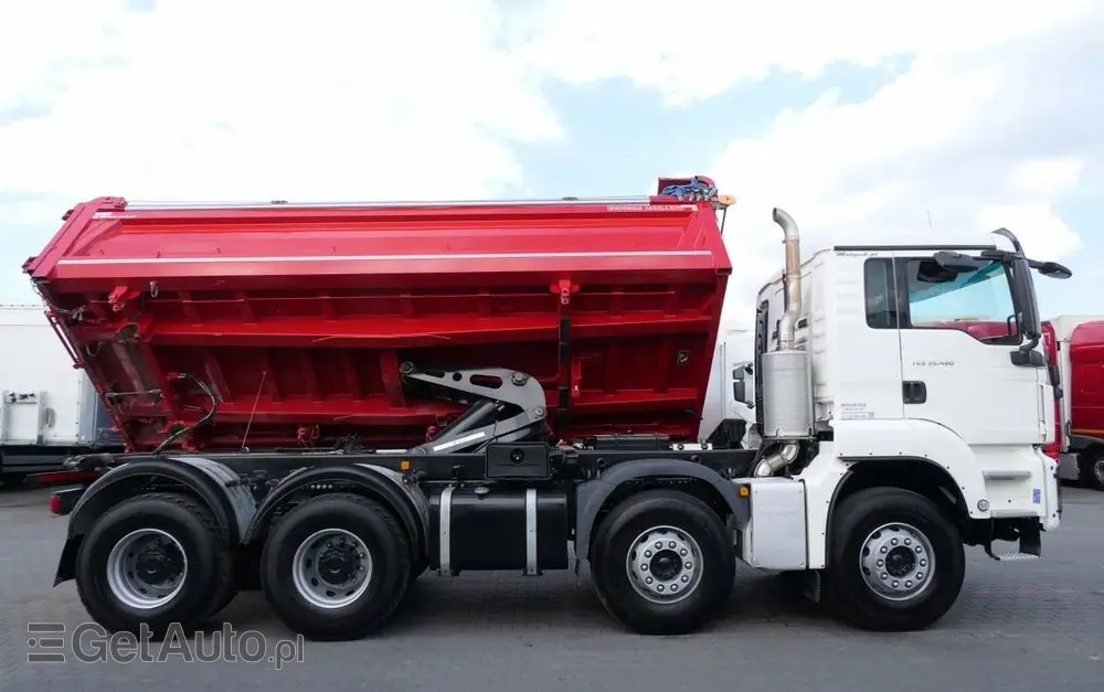 MAN TGS 35.460 / 8X4 / WYWROTKA 2 STR / BORDMATIC / MEILLER KIPPER / AUTOMAT / EURO 6 
