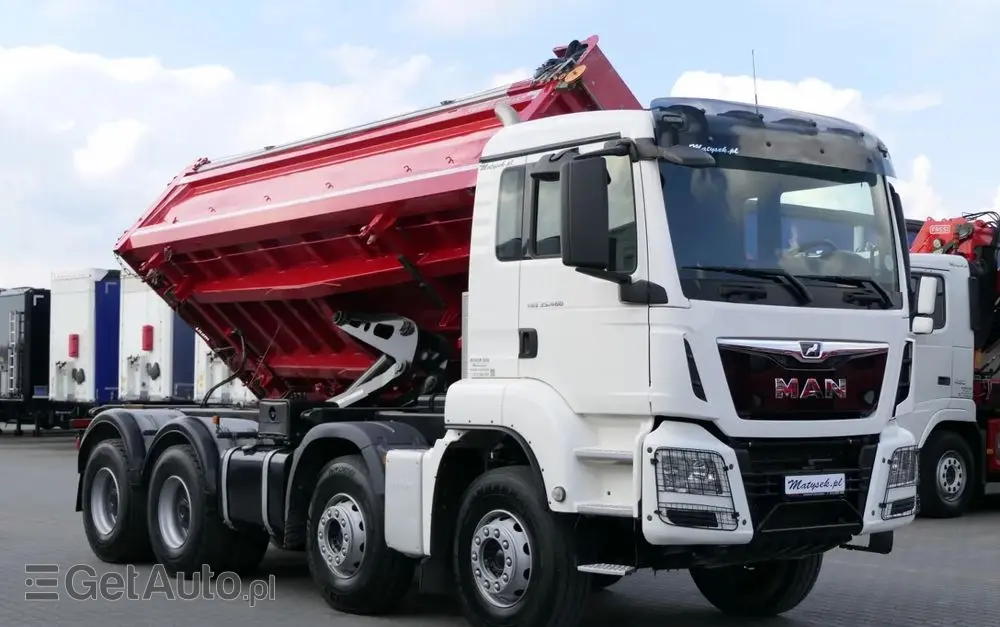 MAN TGS 35.460 / 8X4 / WYWROTKA 2 STR / BORDMATIC / MEILLER KIPPER / AUTOMAT / EURO 6 