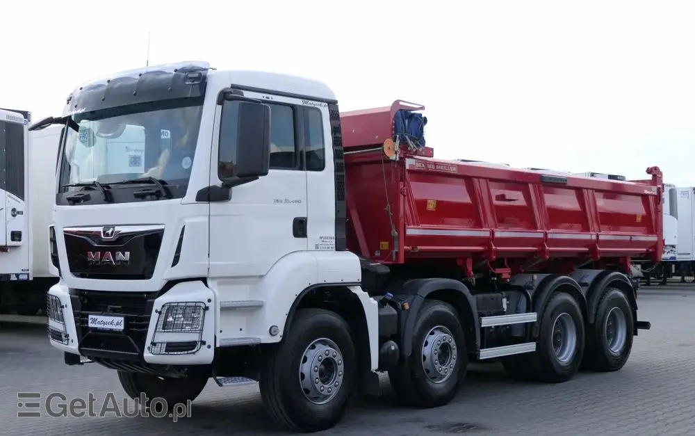 MAN TGS 35.460 / 8X4 / WYWROTKA 2 STR / BORDMATIC / MEILLER KIPPER / AUTOMAT / EURO 6 
