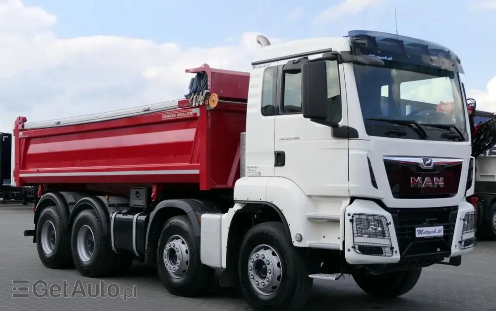 MAN TGS 35.460 / 8X4 / WYWROTKA 2 STR / BORDMATIC / MEILLER KIPPER / AUTOMAT / EURO 6 