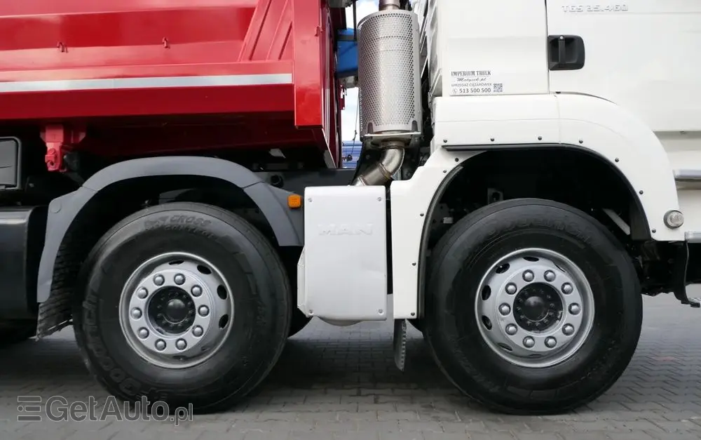 MAN TGS 35.460 / 8X4 / WYWROTKA 2 STR / BORDMATIC / MEILLER KIPPER / AUTOMAT / EURO 6 
