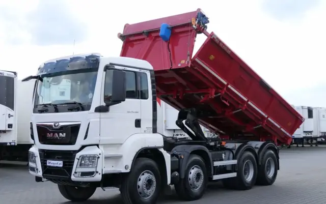 MAN TGS 35.460 / 8X4 / WYWROTKA 2 STR / BORDMATIC / MEILLER KIPPER / AUTOMAT / EURO 6 