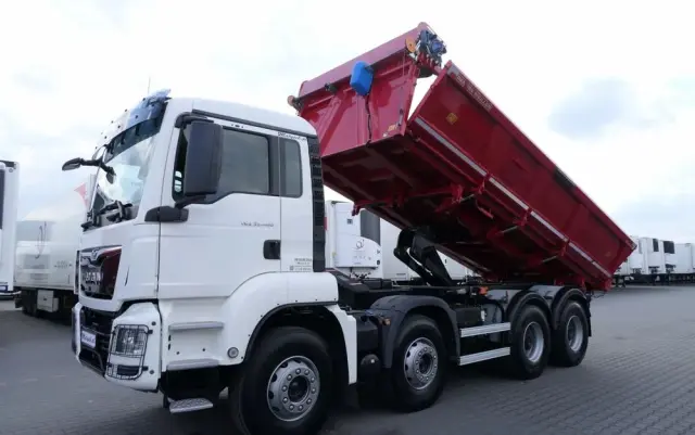 MAN TGS 35.460 / 8X4 / WYWROTKA 2 STR / BORDMATIC / MEILLER KIPPER / AUTOMAT / EURO 6 