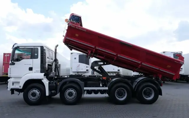 MAN TGS 35.460 / 8X4 / WYWROTKA 2 STR / BORDMATIC / MEILLER KIPPER / AUTOMAT / EURO 6 