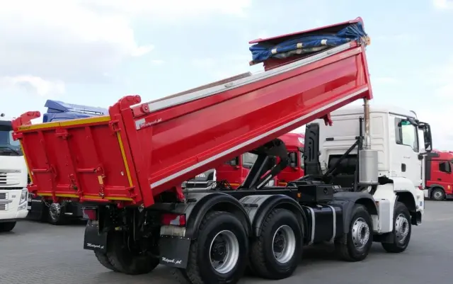 MAN TGS 35.460 / 8X4 / WYWROTKA 2 STR / BORDMATIC / MEILLER KIPPER / AUTOMAT / EURO 6 