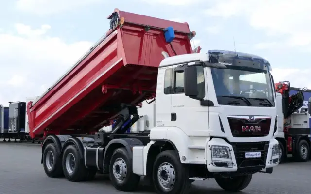 MAN TGS 35.460 / 8X4 / WYWROTKA 2 STR / BORDMATIC / MEILLER KIPPER / AUTOMAT / EURO 6 