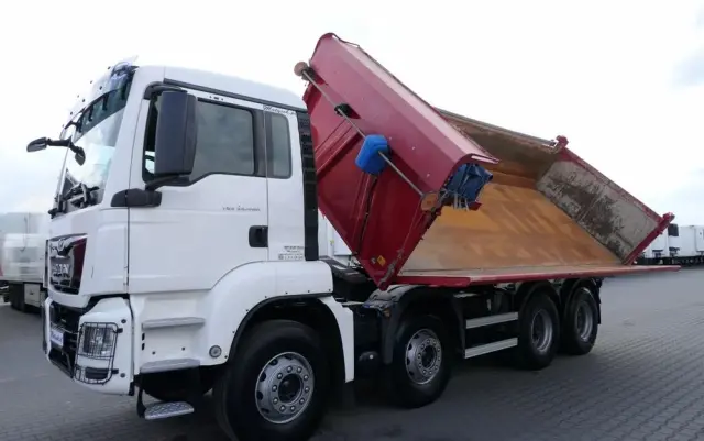 MAN TGS 35.460 / 8X4 / WYWROTKA 2 STR / BORDMATIC / MEILLER KIPPER / AUTOMAT / EURO 6 