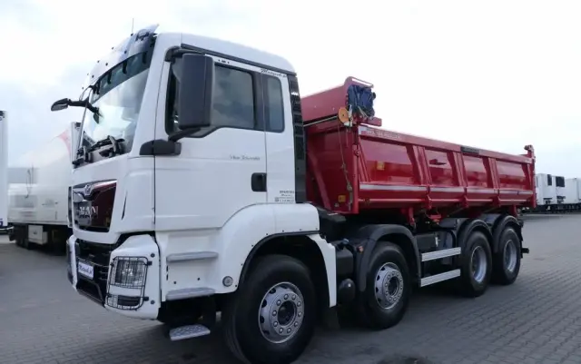 MAN TGS 35.460 / 8X4 / WYWROTKA 2 STR / BORDMATIC / MEILLER KIPPER / AUTOMAT / EURO 6 