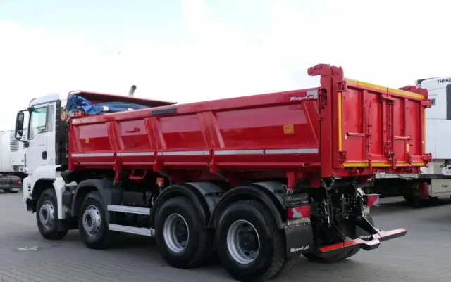 MAN TGS 35.460 / 8X4 / WYWROTKA 2 STR / BORDMATIC / MEILLER KIPPER / AUTOMAT / EURO 6 