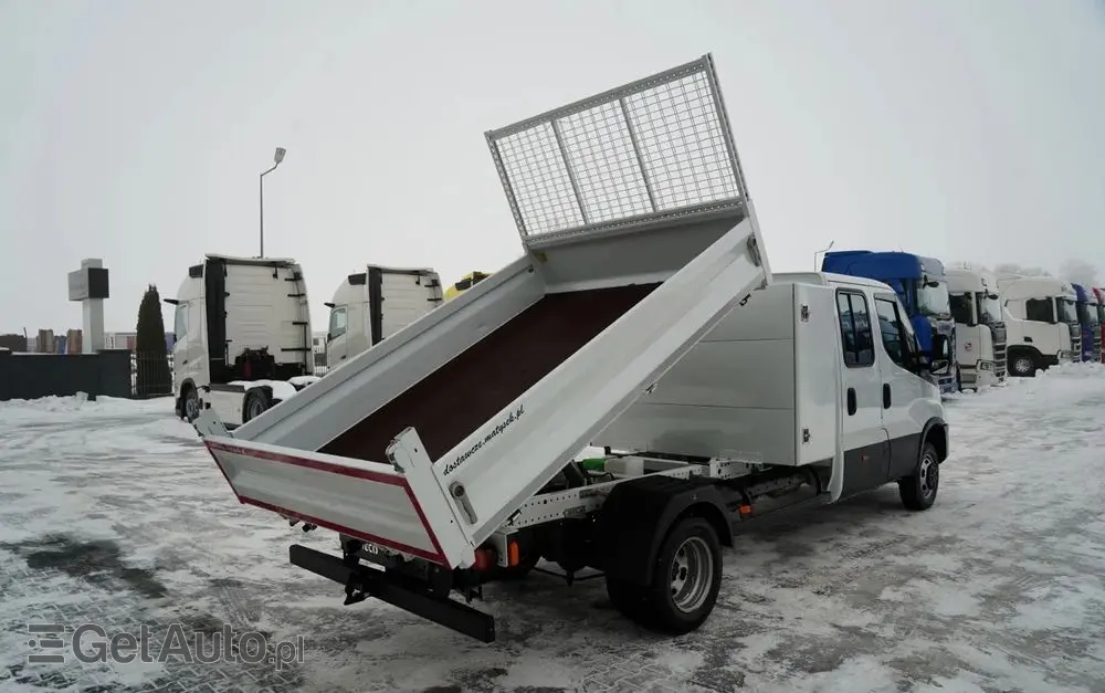 IVECO DAILY 35-160 / WYWROTKA / BRYGADÓWKA - 6 MIEJSC  / BLIŹNIAK / MANUAL / 2023 R / SPROWADZONY 