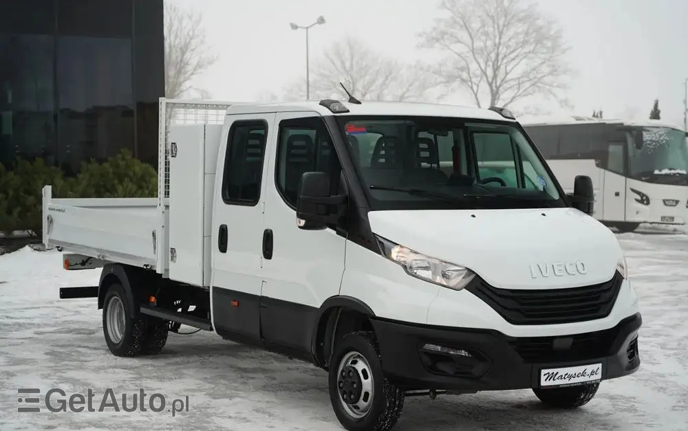 IVECO DAILY 35-160 / WYWROTKA / BRYGADÓWKA - 6 MIEJSC  / BLIŹNIAK / MANUAL / 2023 R / SPROWADZONY 