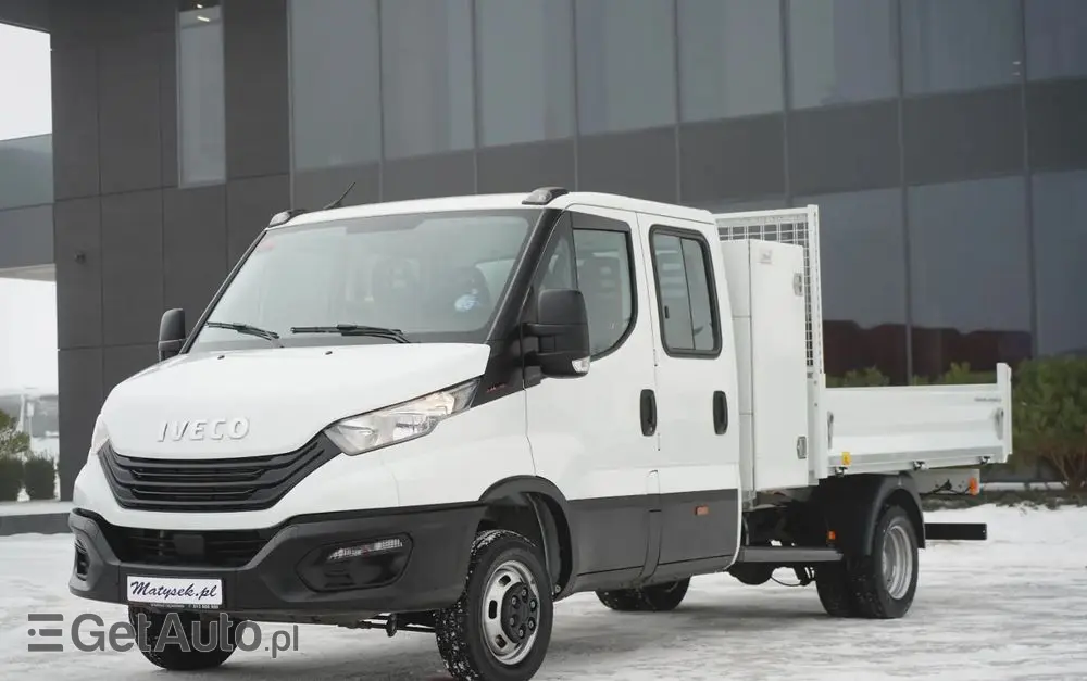 IVECO DAILY 35-160 / WYWROTKA / BRYGADÓWKA - 6 MIEJSC  / BLIŹNIAK / MANUAL / 2023 R / SPROWADZONY 