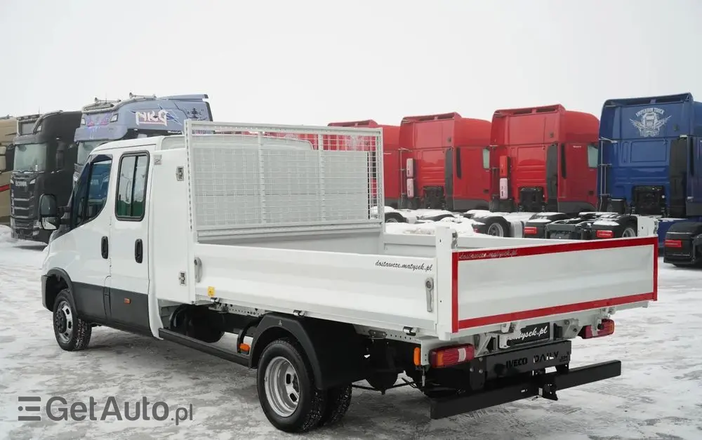 IVECO DAILY 35-160 / WYWROTKA / BRYGADÓWKA - 6 MIEJSC  / BLIŹNIAK / MANUAL / 2023 R / SPROWADZONY 