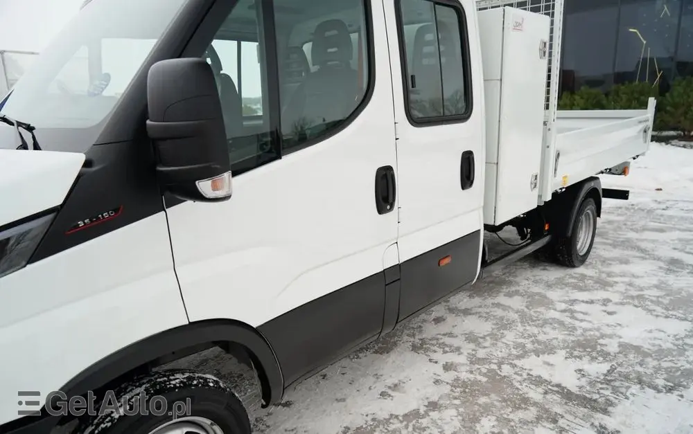 IVECO DAILY 35-160 / WYWROTKA / BRYGADÓWKA - 6 MIEJSC  / BLIŹNIAK / MANUAL / 2023 R / SPROWADZONY 