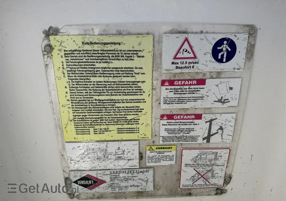 MERCEDES-BENZ Sprinter Zwyżka Podnośnik Koszowy VERSALIFT KLUBB ET-36-LF UDT 