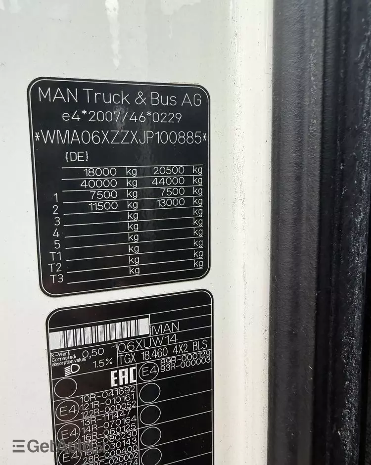 MAN TGX 18.460/Euro6/Retarder/ADR/EfficientLine/bdb stan/serwis MANTopUsed Niemcy/ 