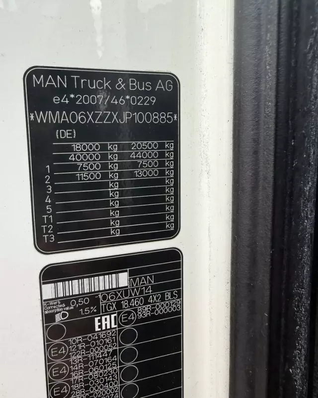 MAN TGX 18.460/Euro6/Retarder/ADR/EfficientLine/bdb stan/serwis MANTopUsed Niemcy/ 