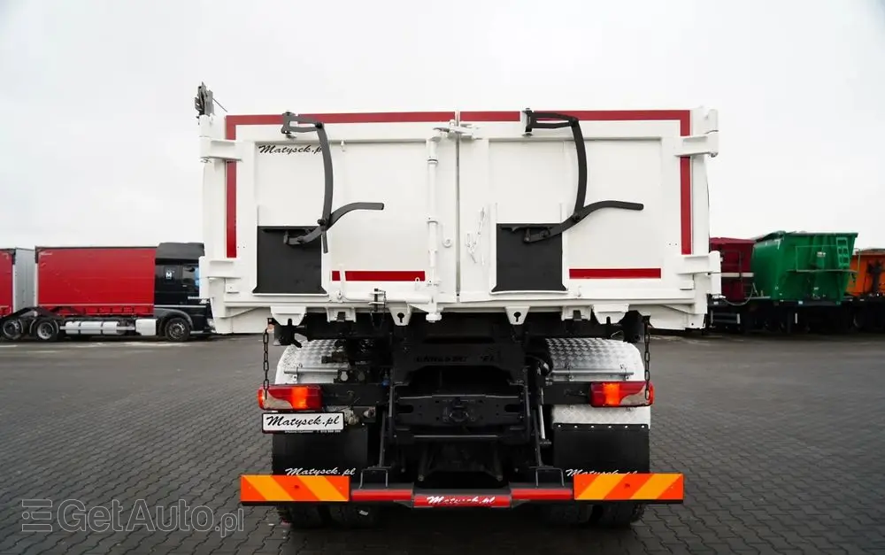 SCANIA P 410 / 8x4 / WYWROTKA 2 STRONNA / HYDROBURTA / BORDMATIC / OPTICRUISE / OPONY 100% / EURO 6 