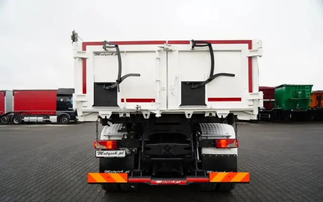 SCANIA P 410 / 8x4 / WYWROTKA 2 STRONNA / HYDROBURTA / BORDMATIC / OPTICRUISE / OPONY 100% / EURO 6 