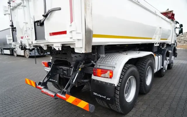 SCANIA P 410 / 8x4 / WYWROTKA 2 STRONNA / HYDROBURTA / BORDMATIC / OPTICRUISE / OPONY 100% / EURO 6 