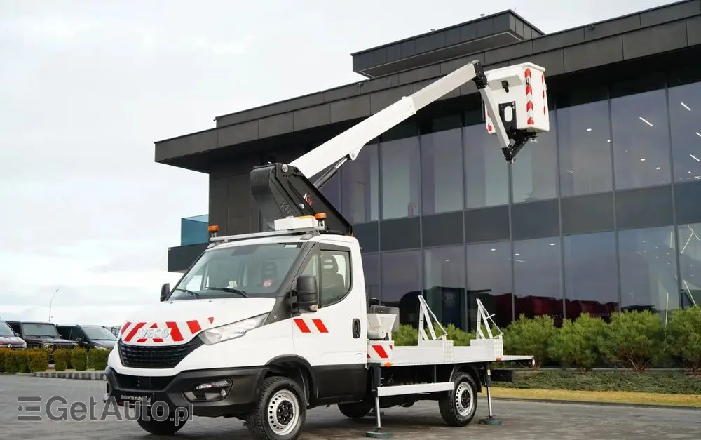 IVECO 35-140 / ZWYŻKA / PODNOŚNIK KOSZOWY KLUBB K26/ 4 PODPORY / MANUAL / 2020  R 