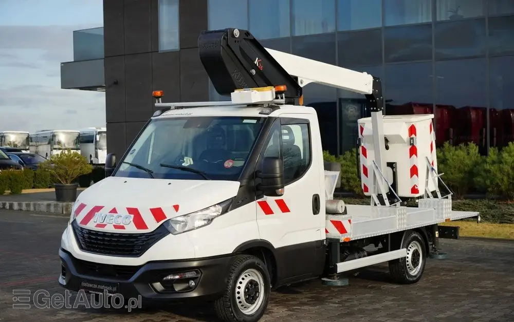 IVECO 35-140 / ZWYŻKA / PODNOŚNIK KOSZOWY KLUBB K26/ 4 PODPORY / MANUAL / 2020  R 