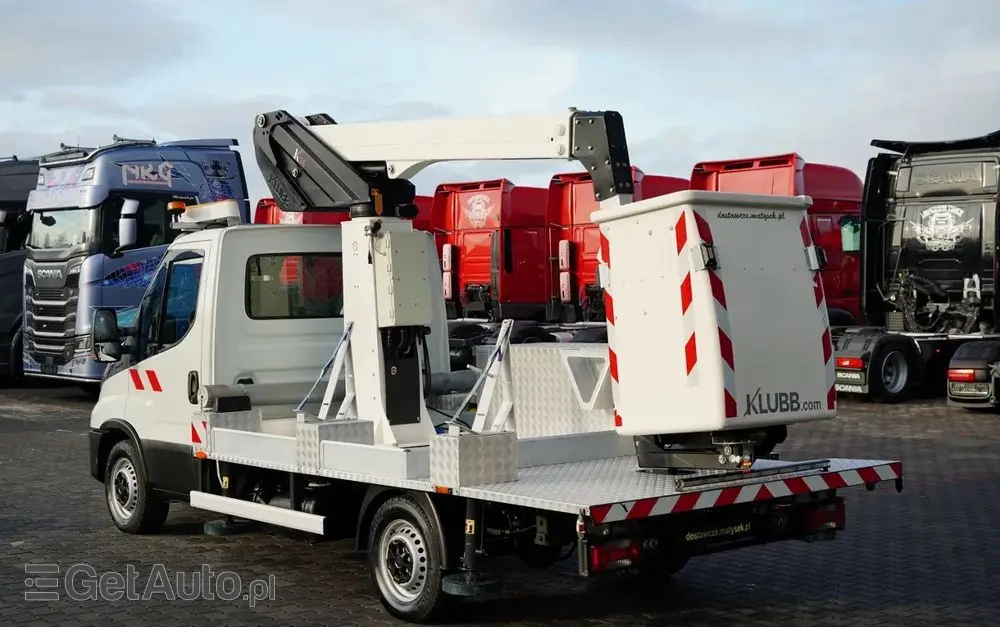 IVECO 35-140 / ZWYŻKA / PODNOŚNIK KOSZOWY KLUBB K26/ 4 PODPORY / MANUAL / 2020  R 