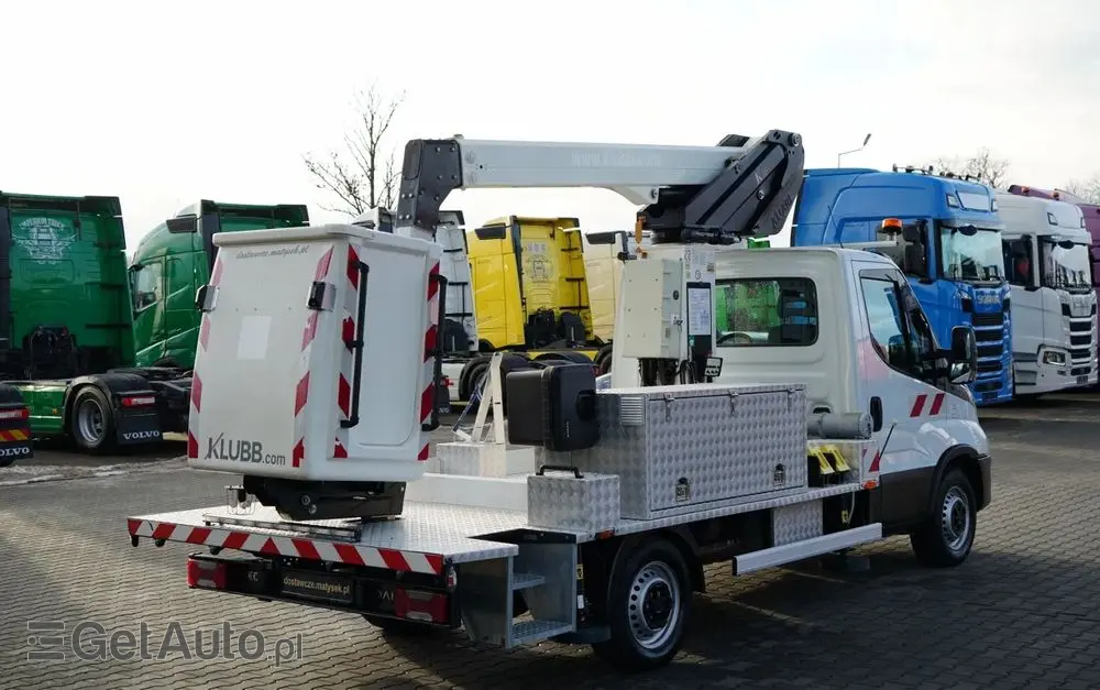 IVECO 35-140 / ZWYŻKA / PODNOŚNIK KOSZOWY KLUBB K26/ 4 PODPORY / MANUAL / 2020  R 
