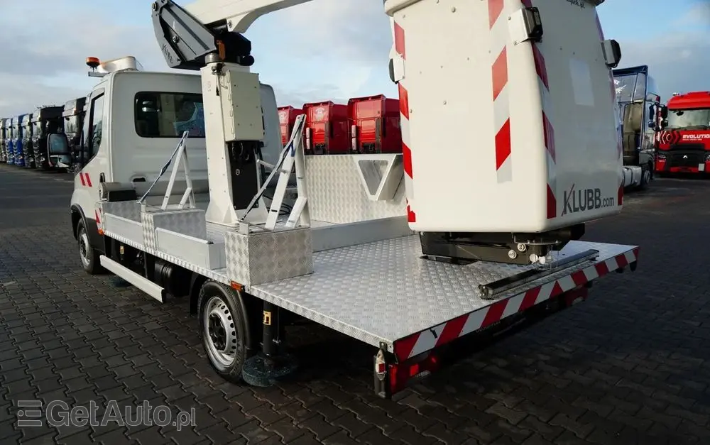 IVECO 35-140 / ZWYŻKA / PODNOŚNIK KOSZOWY KLUBB K26/ 4 PODPORY / MANUAL / 2020  R 