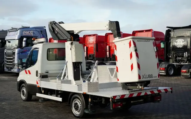 IVECO 35-140 / ZWYŻKA / PODNOŚNIK KOSZOWY KLUBB K26/ 4 PODPORY / MANUAL / 2020  R 