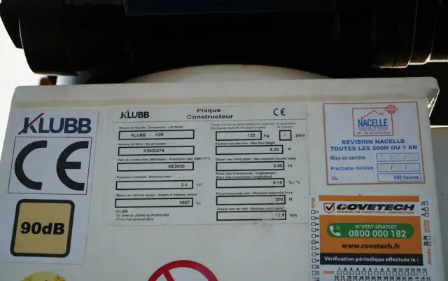 IVECO 35-140 / ZWYŻKA / PODNOŚNIK KOSZOWY KLUBB K26/ 4 PODPORY / MANUAL / 2020  R 