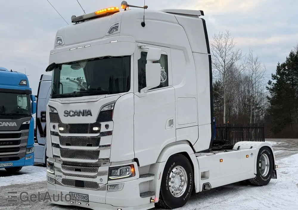 SCANIA S730 V8 idealny stan 2021 pełna opcja z Niemiec ASO scania na kontrakcie hydraulika 