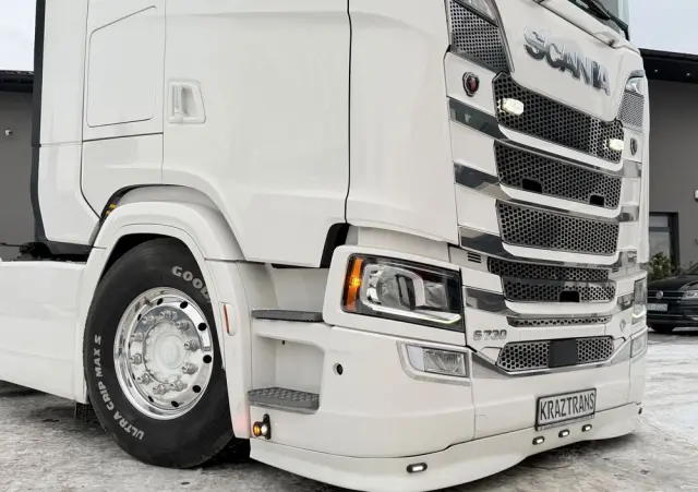 SCANIA S730 V8 idealny stan 2021 pełna opcja z Niemiec ASO scania na kontrakcie hydraulika 