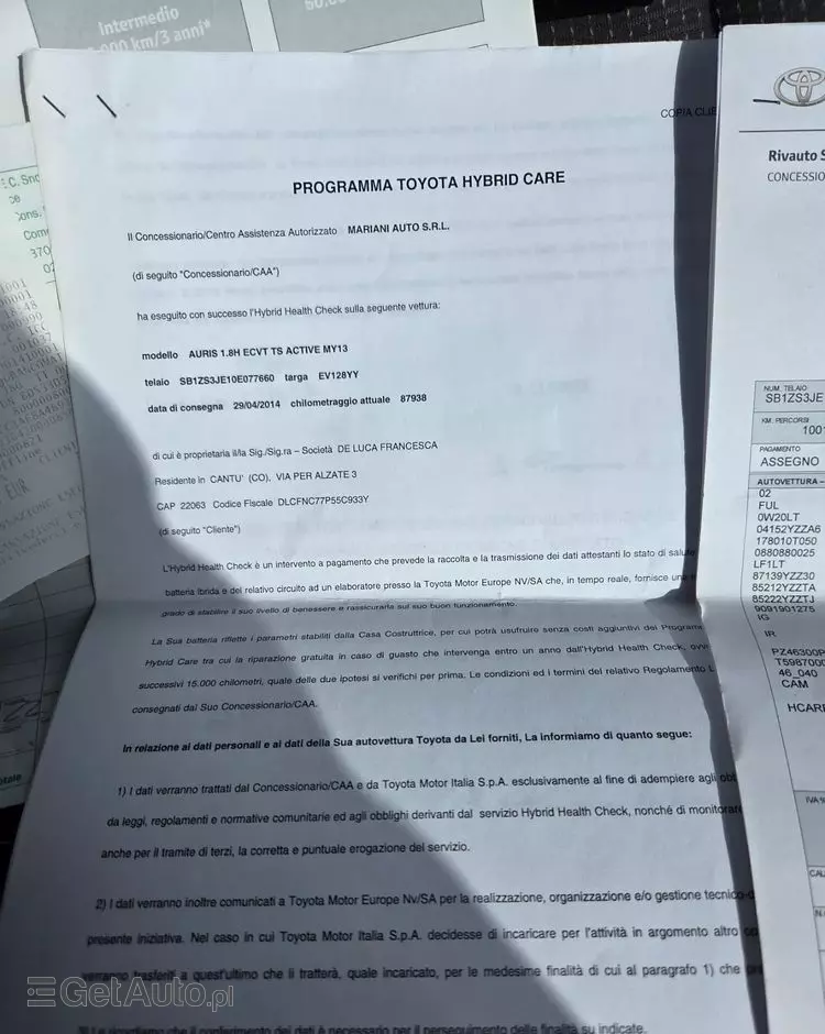 TOYOTA Auris Hybrid 135 Dynamic