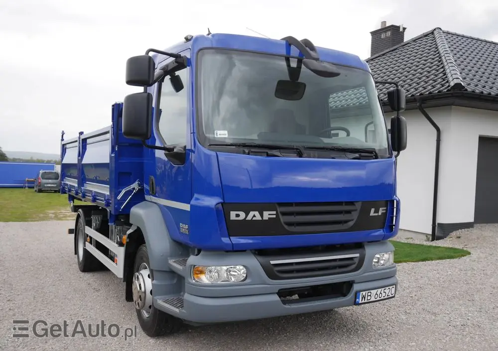 DAF LF 55.220 WYWROTKA 3-STRONNA,DMC 15000KG NISKI PRZEBIEG, STAN IDEALNY 