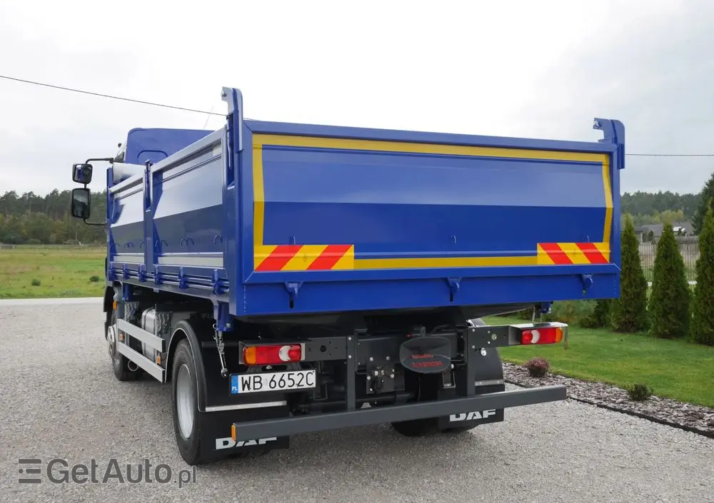 DAF LF 55.220 WYWROTKA 3-STRONNA,DMC 15000KG NISKI PRZEBIEG, STAN IDEALNY 