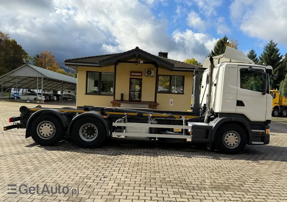 SCANIA R440 hakowiec, 6x2, MEILLER, pilot, 490 t.km.! 