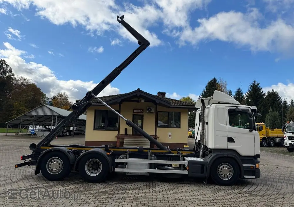 SCANIA R440 hakowiec, 6x2, MEILLER, pilot, 490 t.km.! 