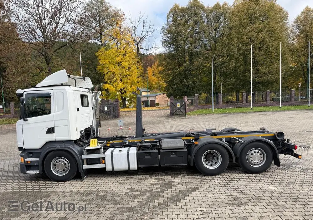 SCANIA R440 hakowiec, 6x2, MEILLER, pilot, 490 t.km.! 