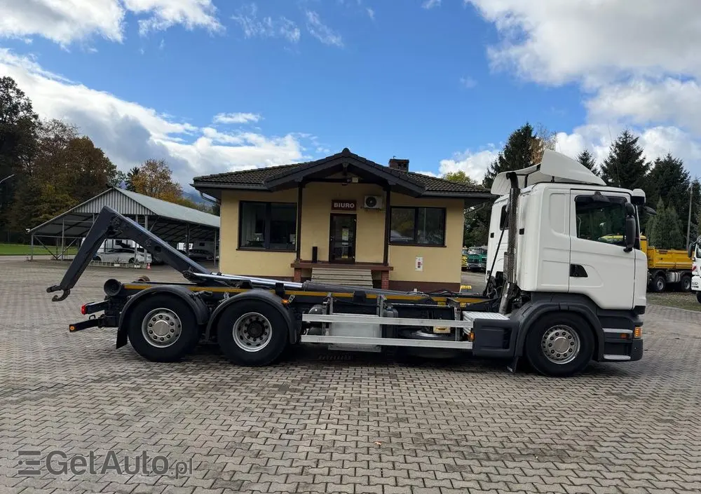SCANIA R440 hakowiec, 6x2, MEILLER, pilot, 490 t.km.! 
