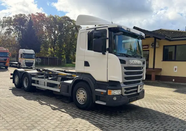 SCANIA R440 hakowiec, 6x2, MEILLER, pilot, 490 t.km.! 