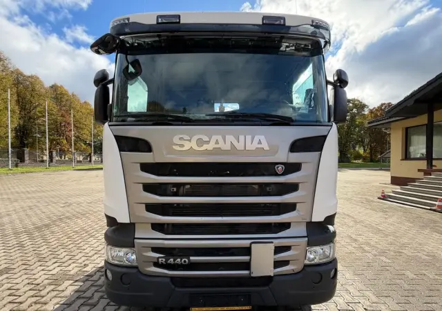 SCANIA R440 hakowiec, 6x2, MEILLER, pilot, 490 t.km.! 
