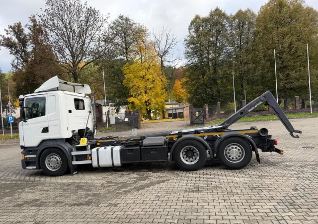 SCANIA R440 hakowiec, 6x2, MEILLER, pilot, 490 t.km.! 