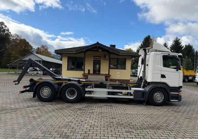SCANIA R440 hakowiec, 6x2, MEILLER, pilot, 490 t.km.! 