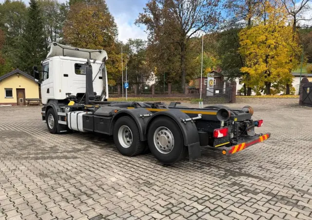SCANIA R440 hakowiec, 6x2, MEILLER, pilot, 490 t.km.! 
