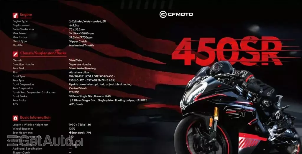 CF MOTO 450 SR 