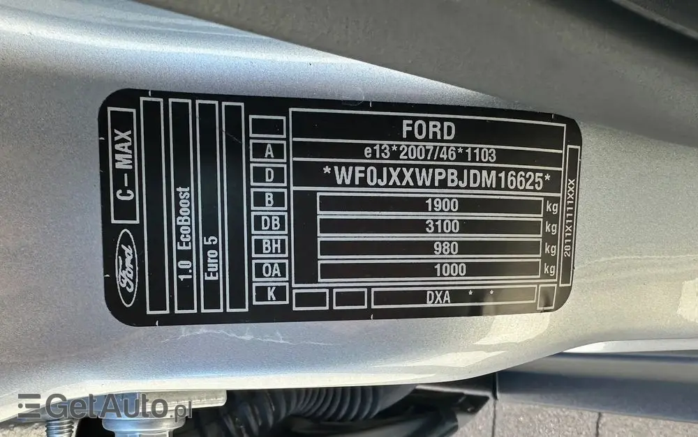 FORD C-MAX 1.0 EcoBoost Ambiente ASS