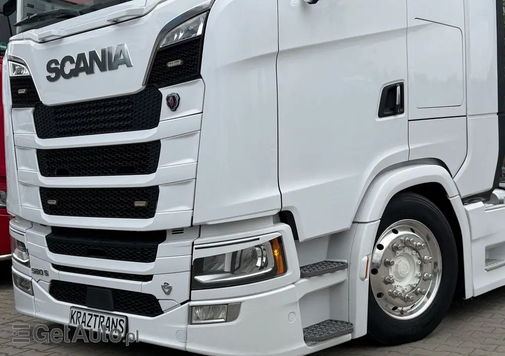SCANIA 580S scania z Niemiec v8 mega low deck idealny stan 2021 pełna opcja bez egr 