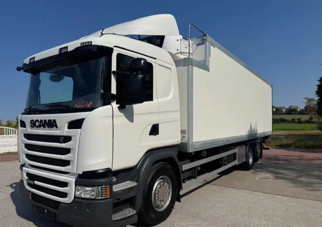 SCANIA Scania G 490 / CHŁODNIA + WINDA / 23 PALETY / EURO6 / OŚ SKRĘTNA / CARRIER 850 / ASO 
