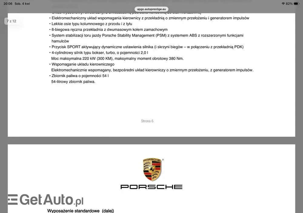 PORSCHE 718 Cayman GPF PDK